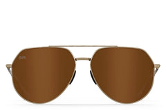 Tangle Free Aviator Hex - Amber Gold Polarized